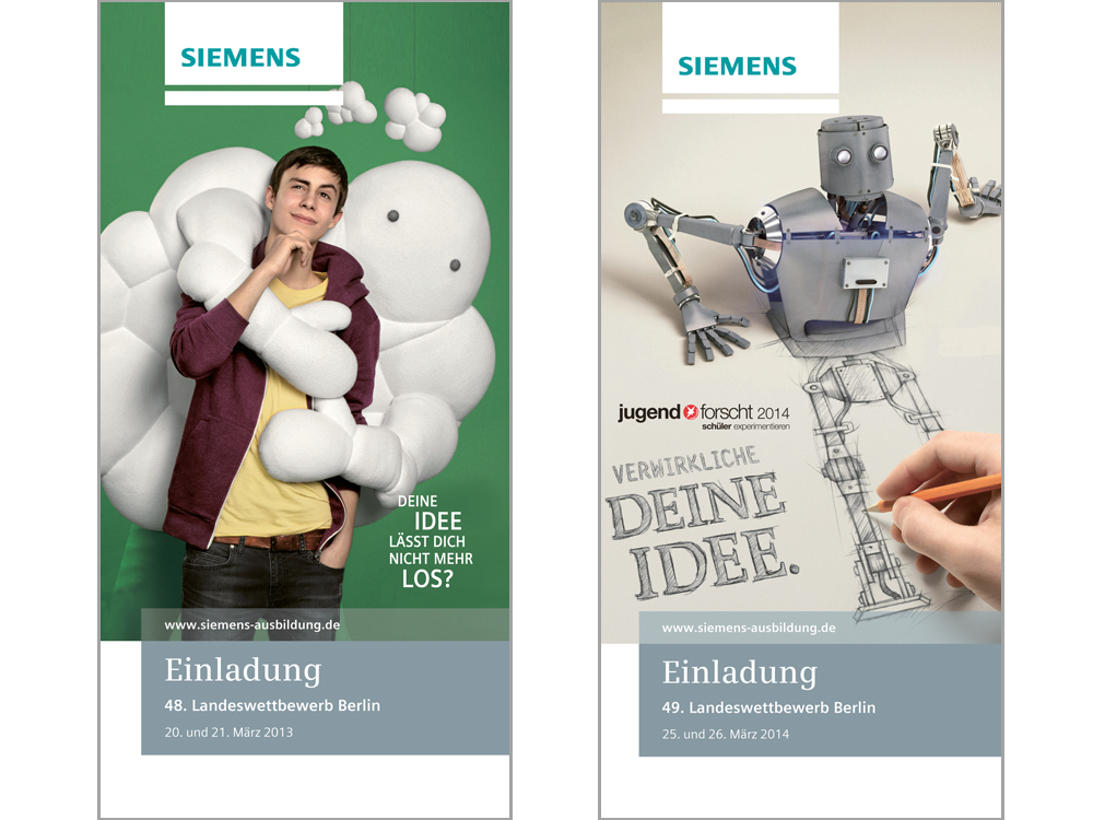 Einladungen Jugend forscht, Siemens